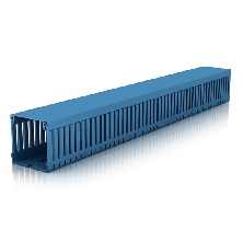 Slotted trunking 77 in LMP colour blue RAL 5012