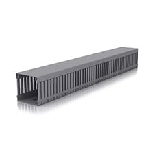 Slotted trunkings 77 in LMP colour grey