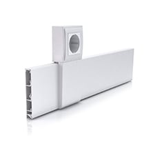 Skirting board ducts 80 in LMP colour white